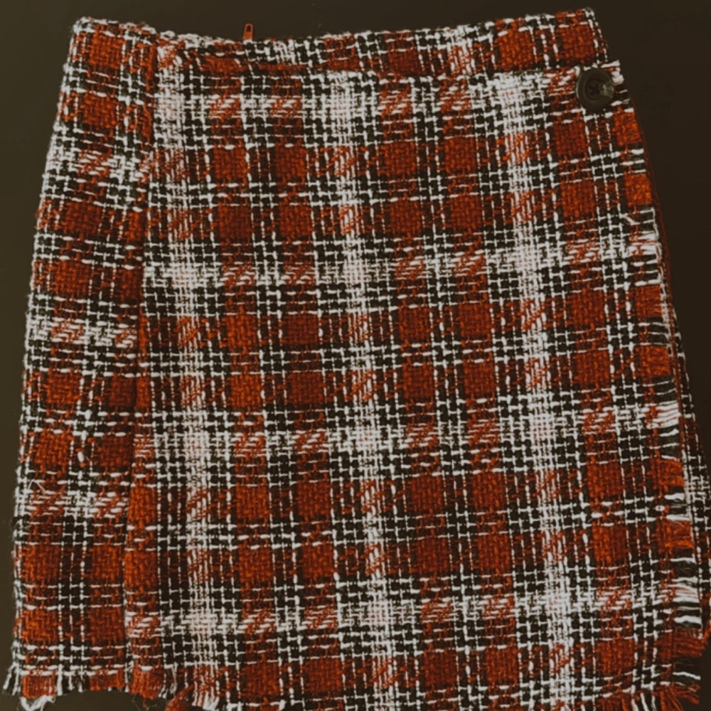 Girls gb tweed skirt